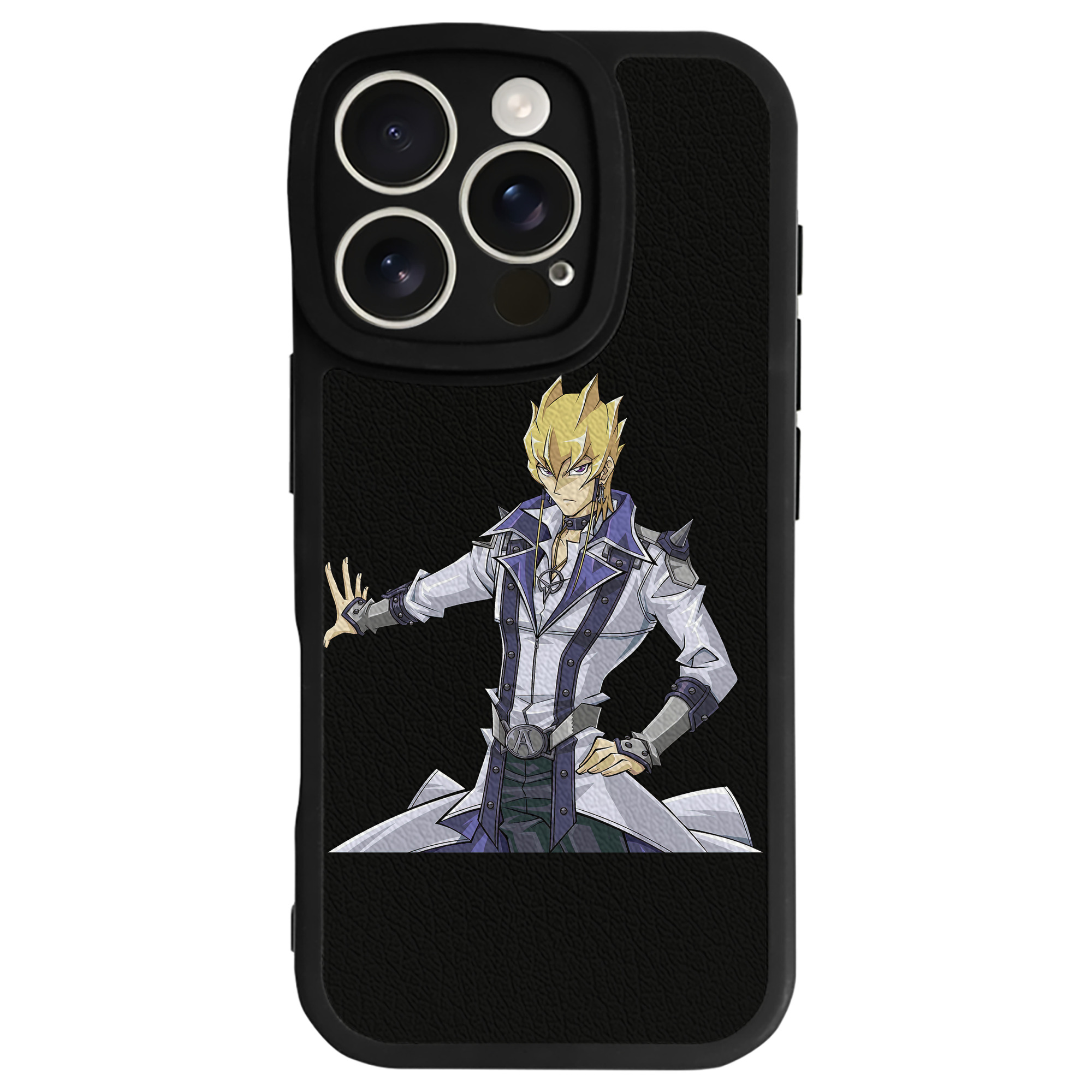 （画像用） 遊☆戯☆王 Yu-Gi-Oh! 【iPhone 16シリーズ対応】シリコンスマホケース（レザー調） 材質：シリコン